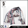 Hot selling long fringe plaid 100% viscose beauty scarf